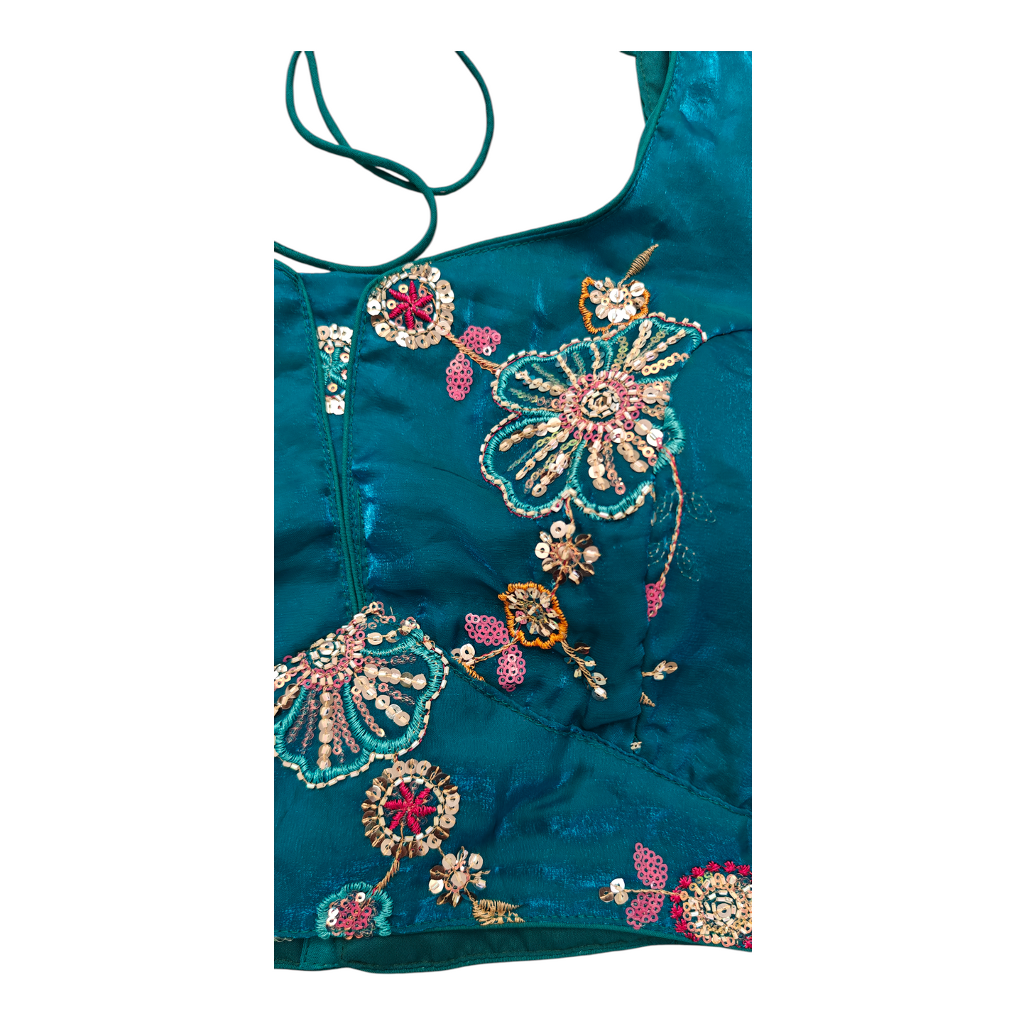 Blue Organza Blouse