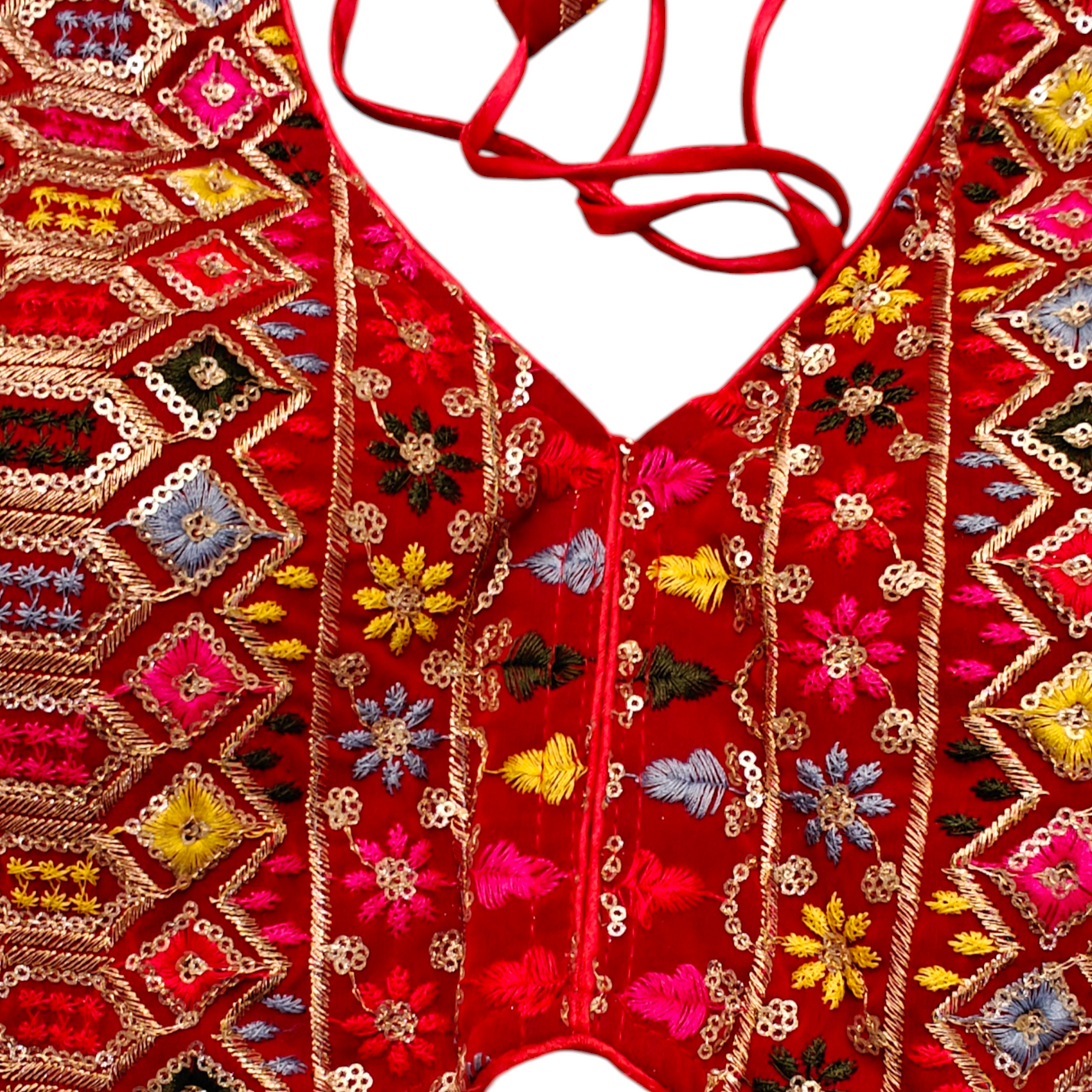 Red Designer Blouse