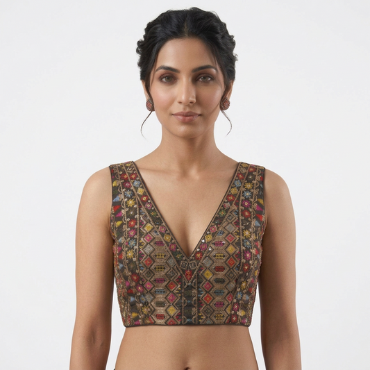 Black Designer Blouse