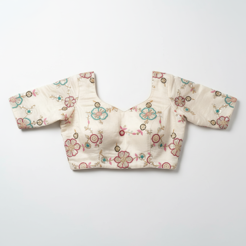 White Organza Blouse