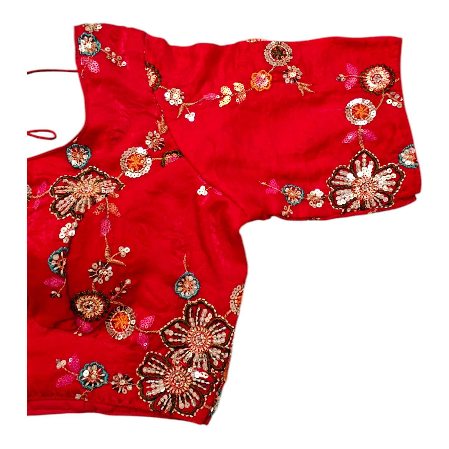 Red Organza Blouse
