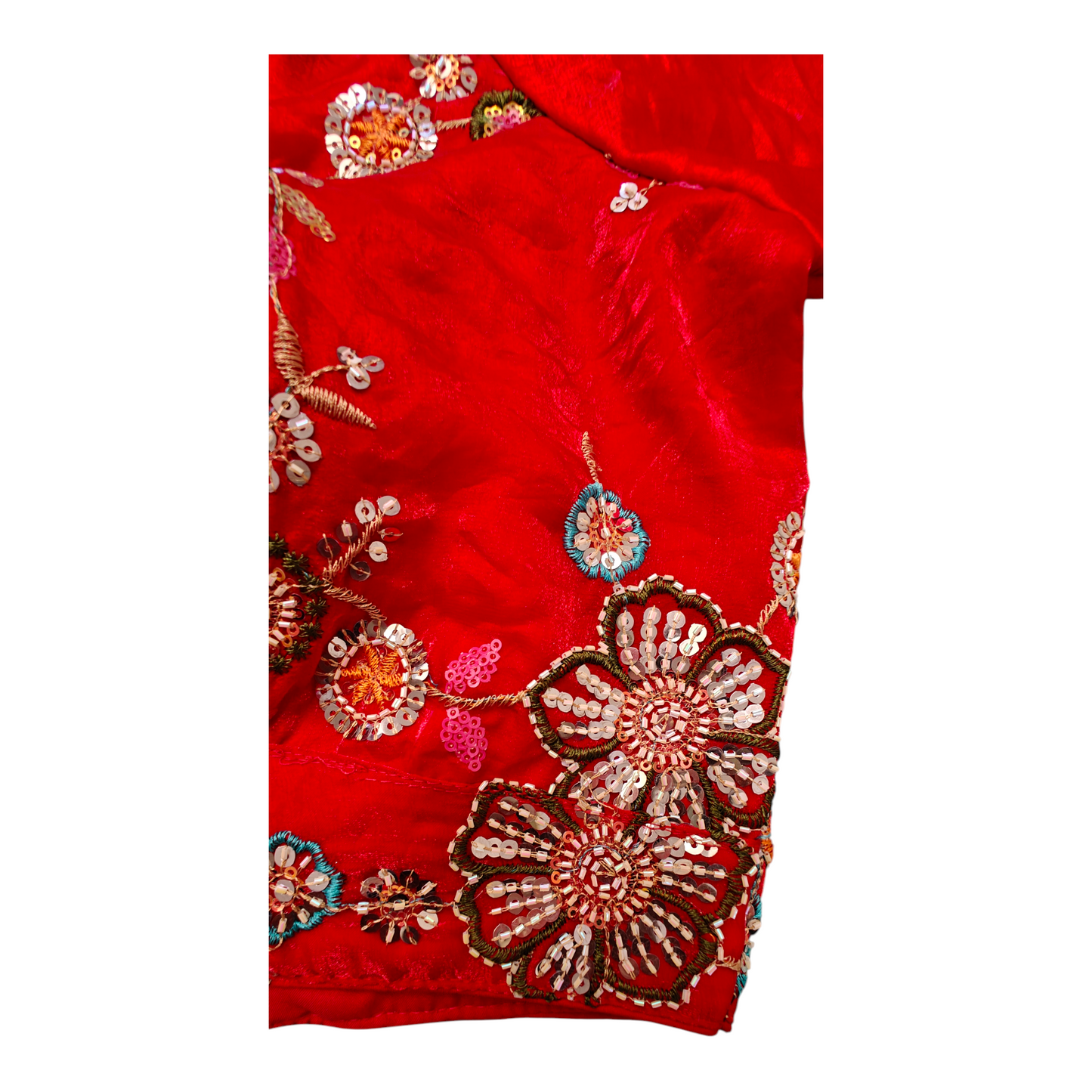Red Organza Blouse