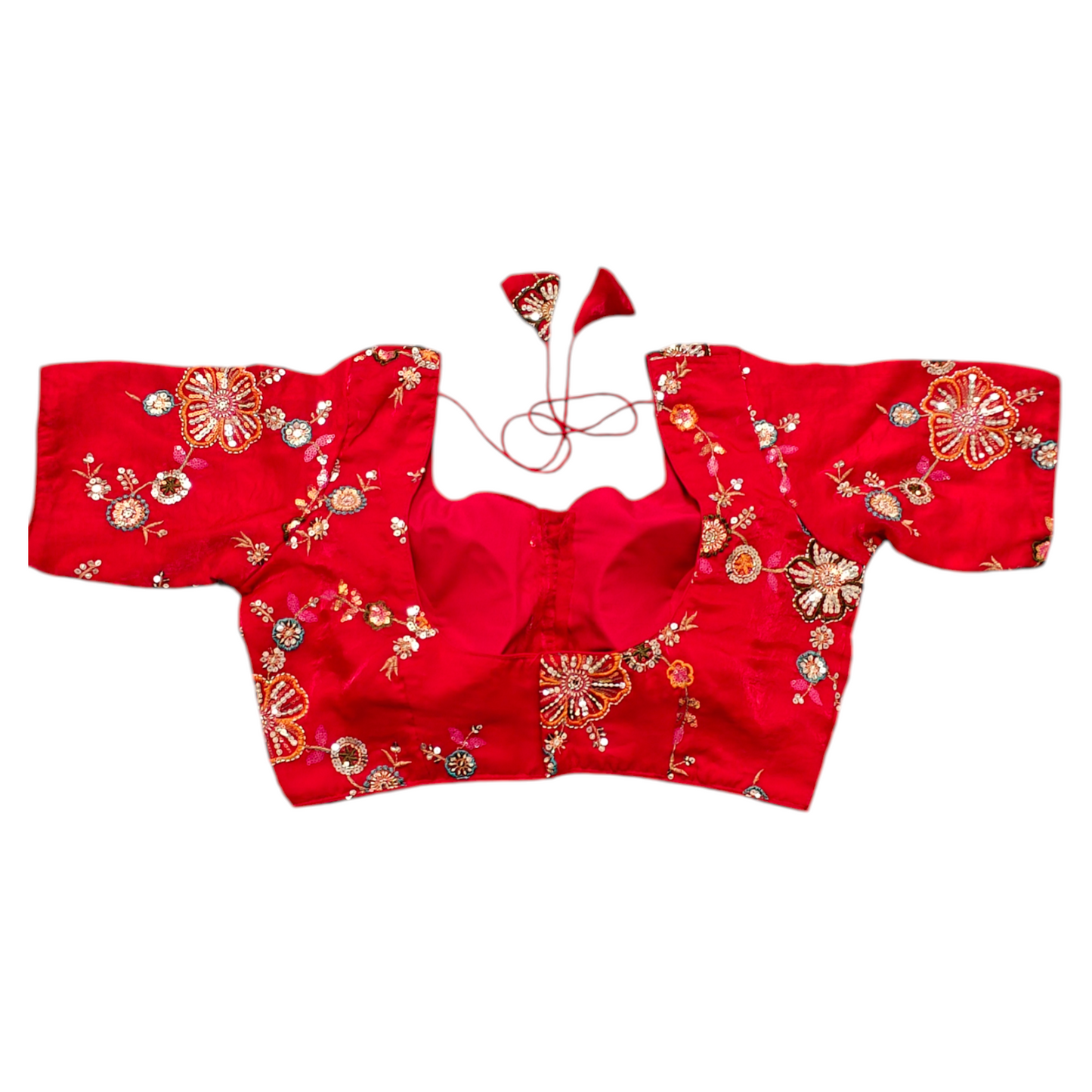 Red Organza Blouse