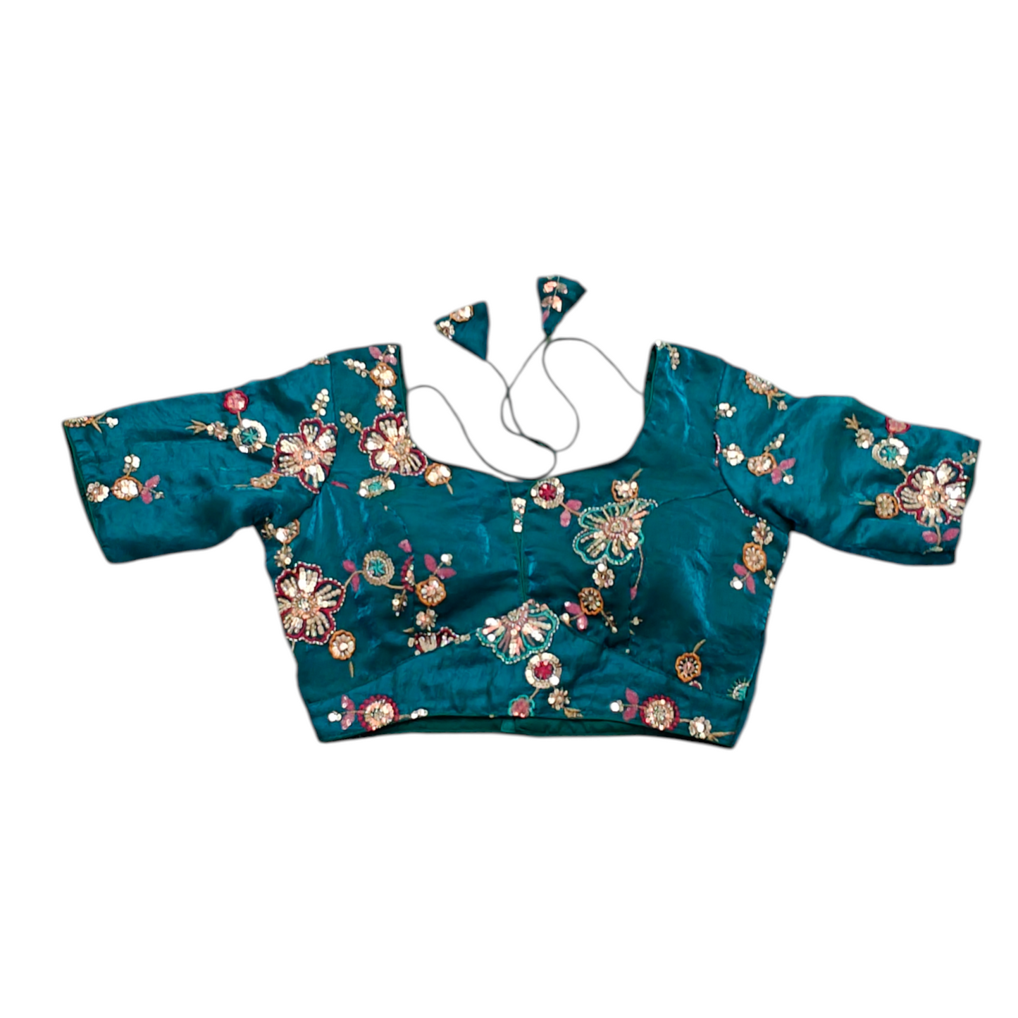 Blue Organza Blouse