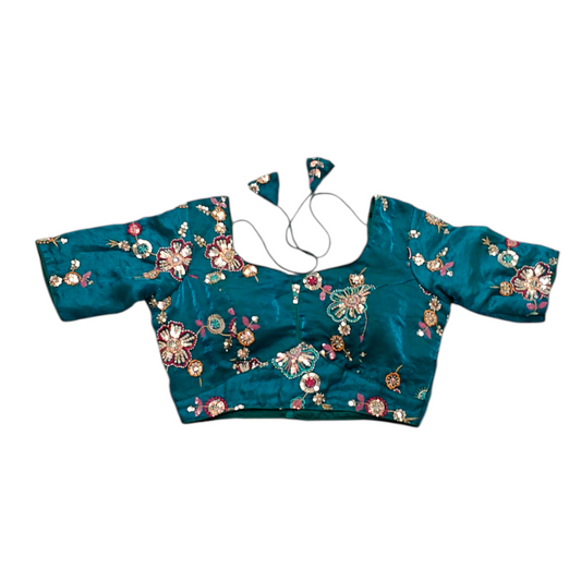 Blue Organza Blouse