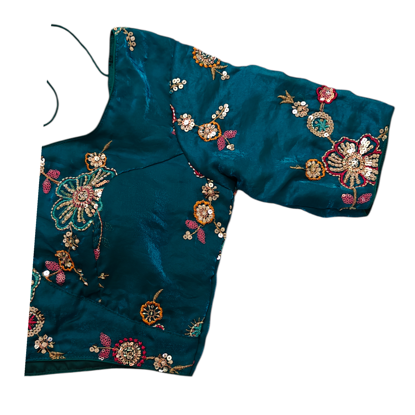 Blue Organza Blouse