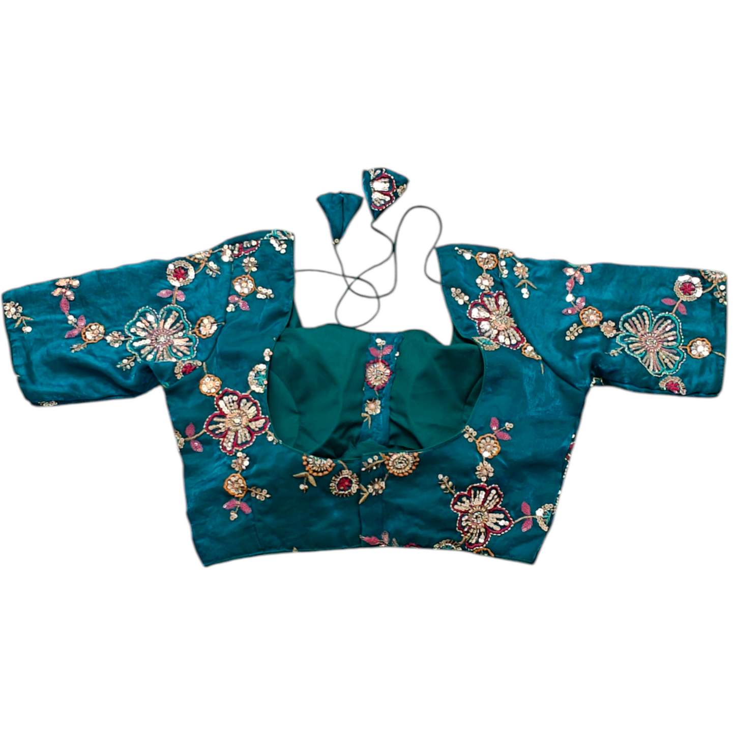Blue Organza Blouse