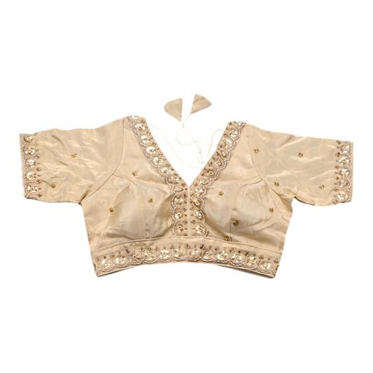 Tissue golden Designer Blouse