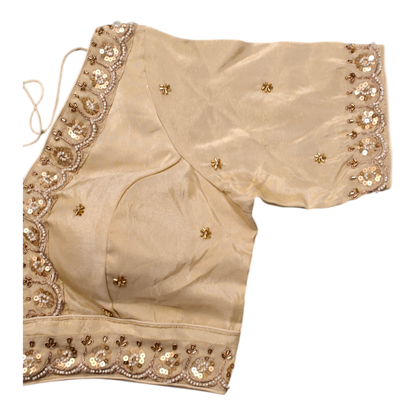 Tissue golden Designer Blouse