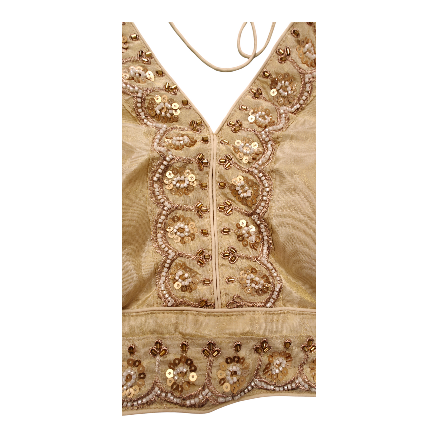 Tissue golden Designer Blouse