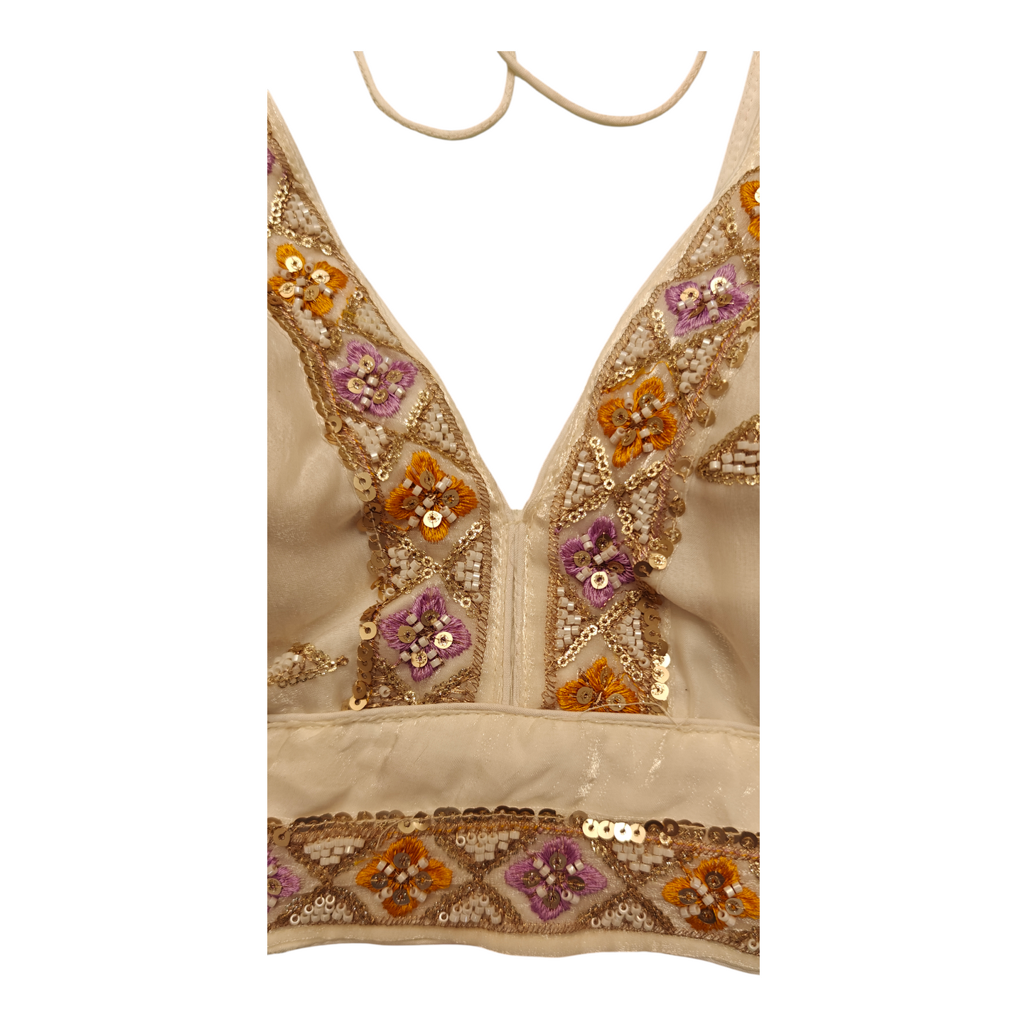 White Organza  Designer Blouse
