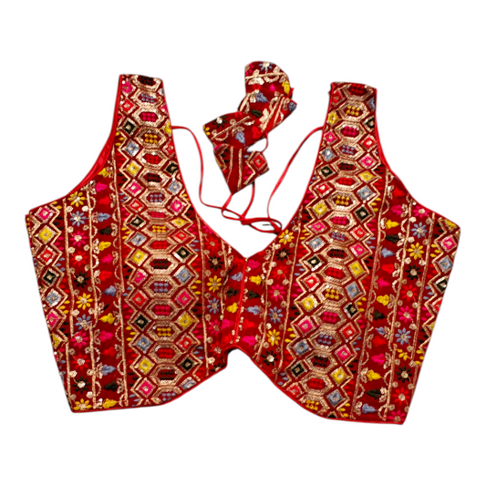 Red Designer Blouse