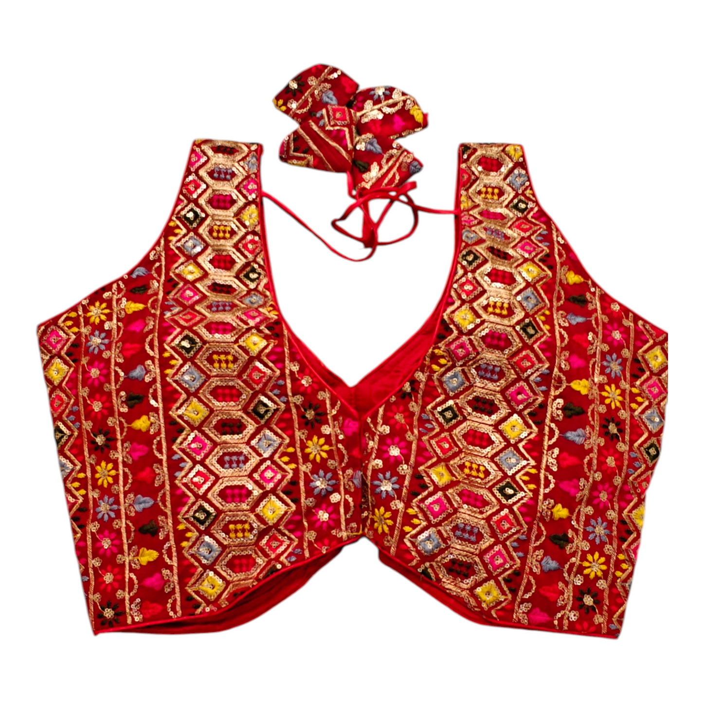 Red Designer Blouse