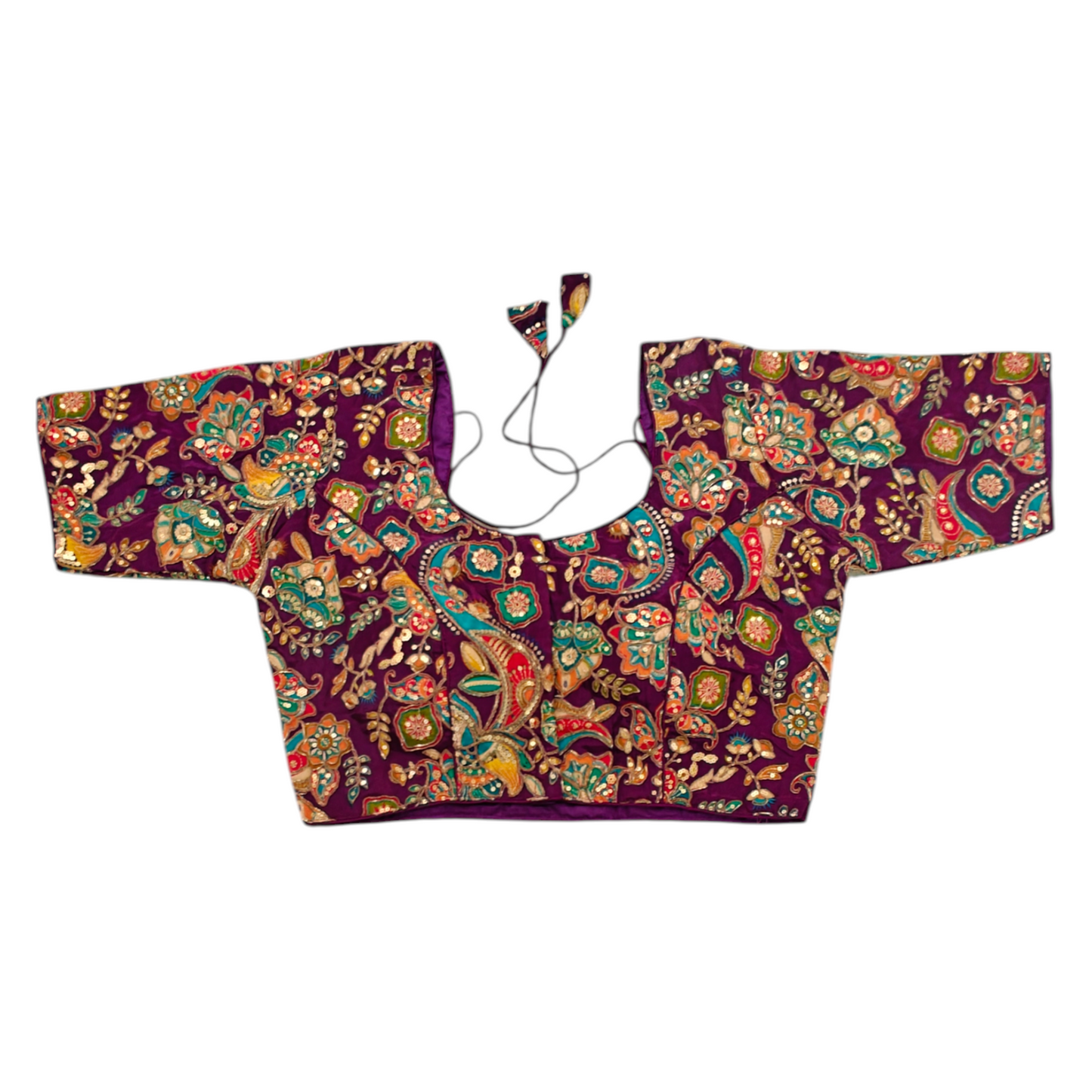 Purple Silk Blouse