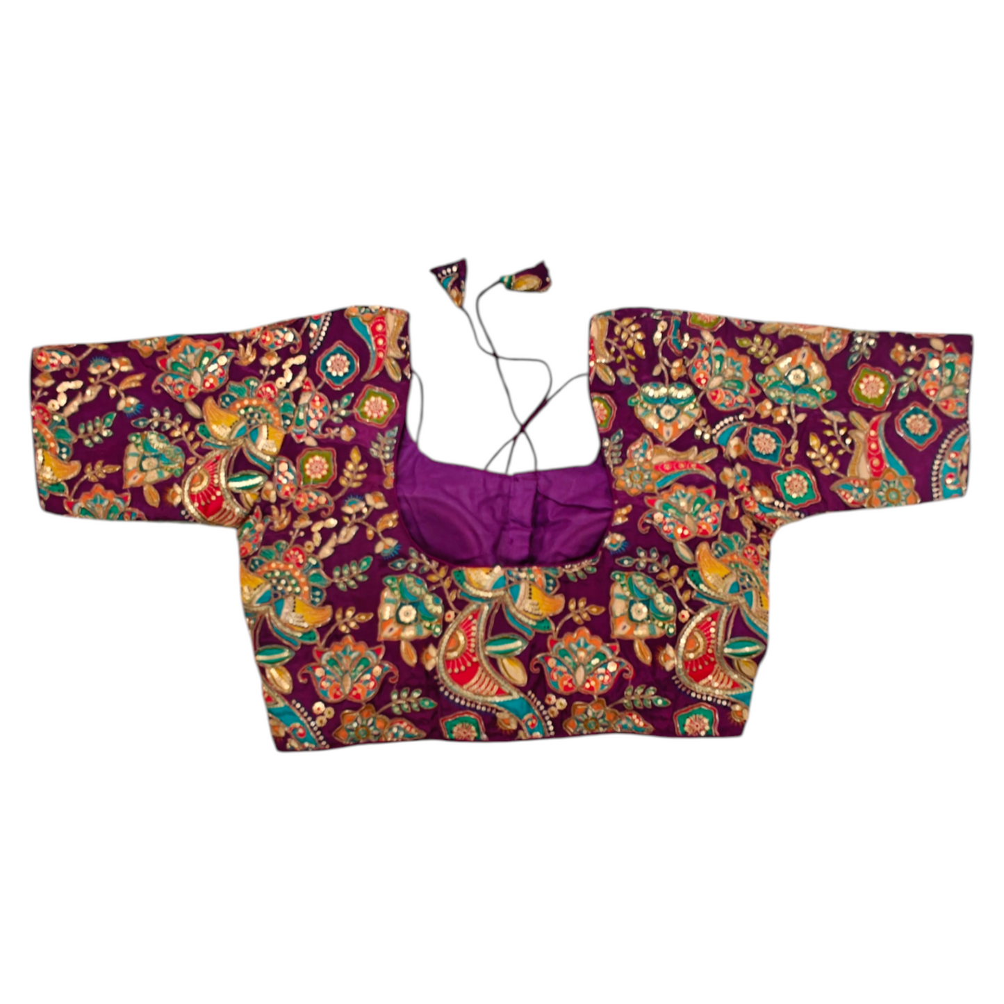 Purple Silk Blouse