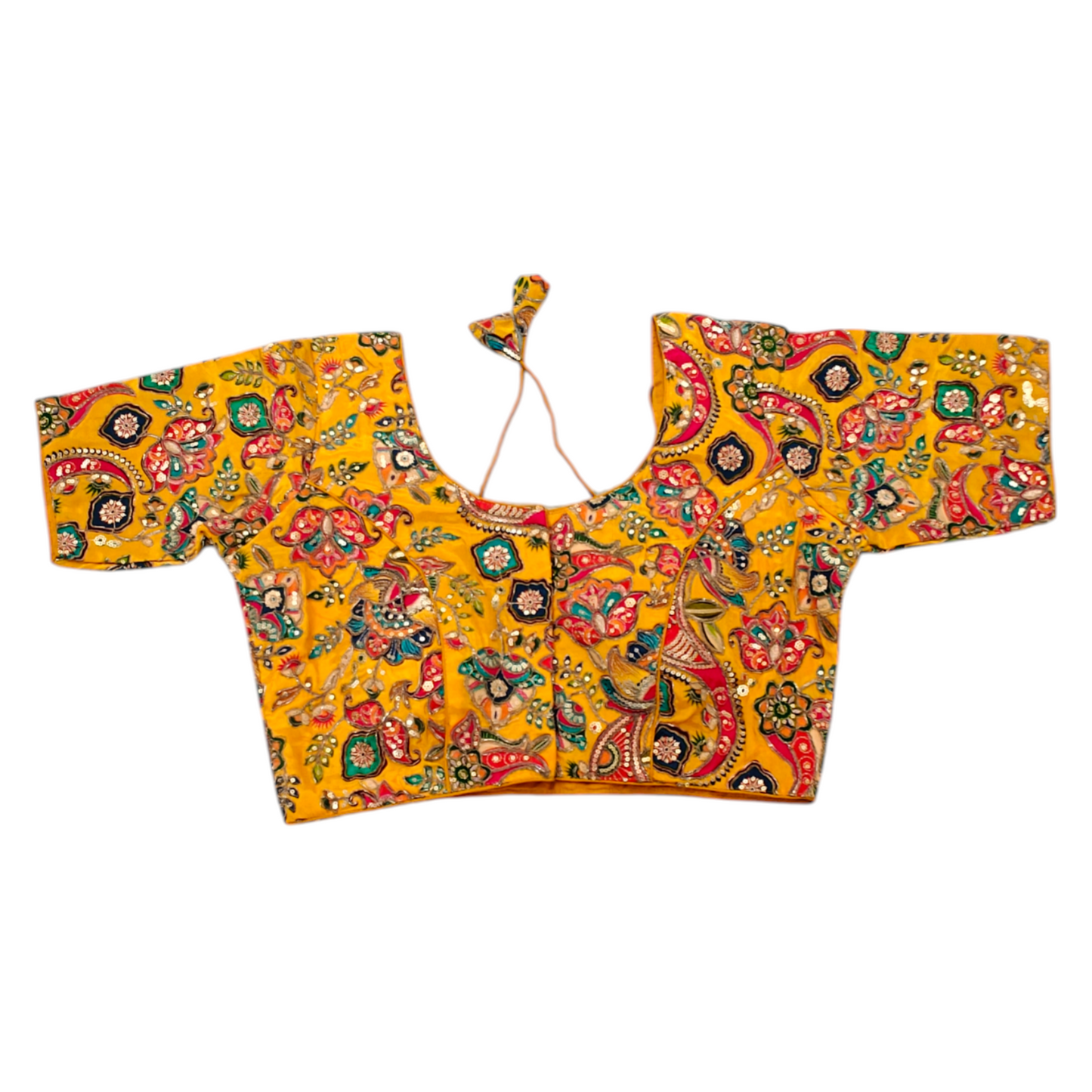 Yellow Silk Blouse