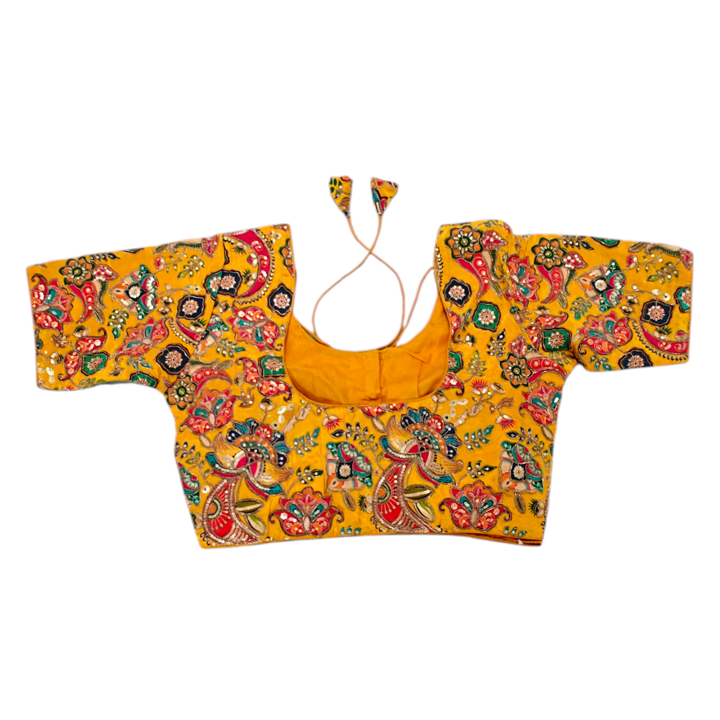 Yellow Silk Blouse