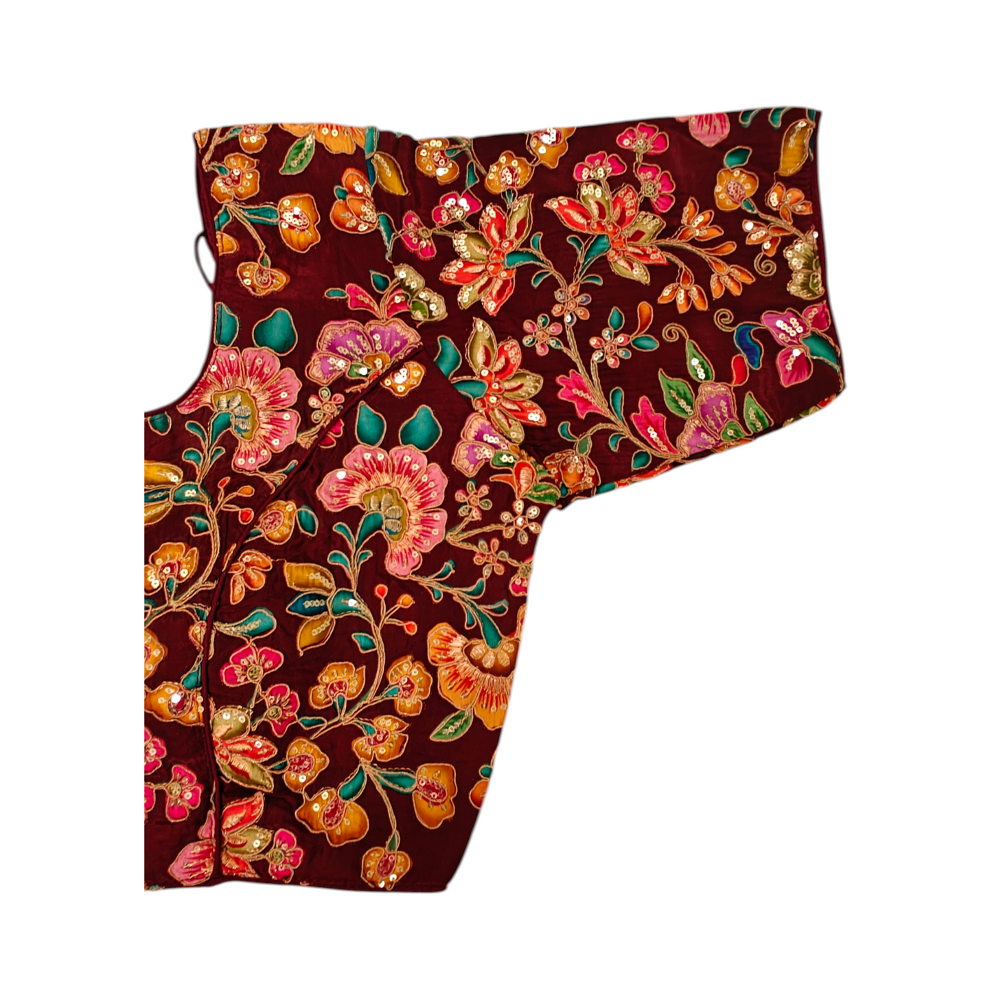 Maroon  Silk Blouse