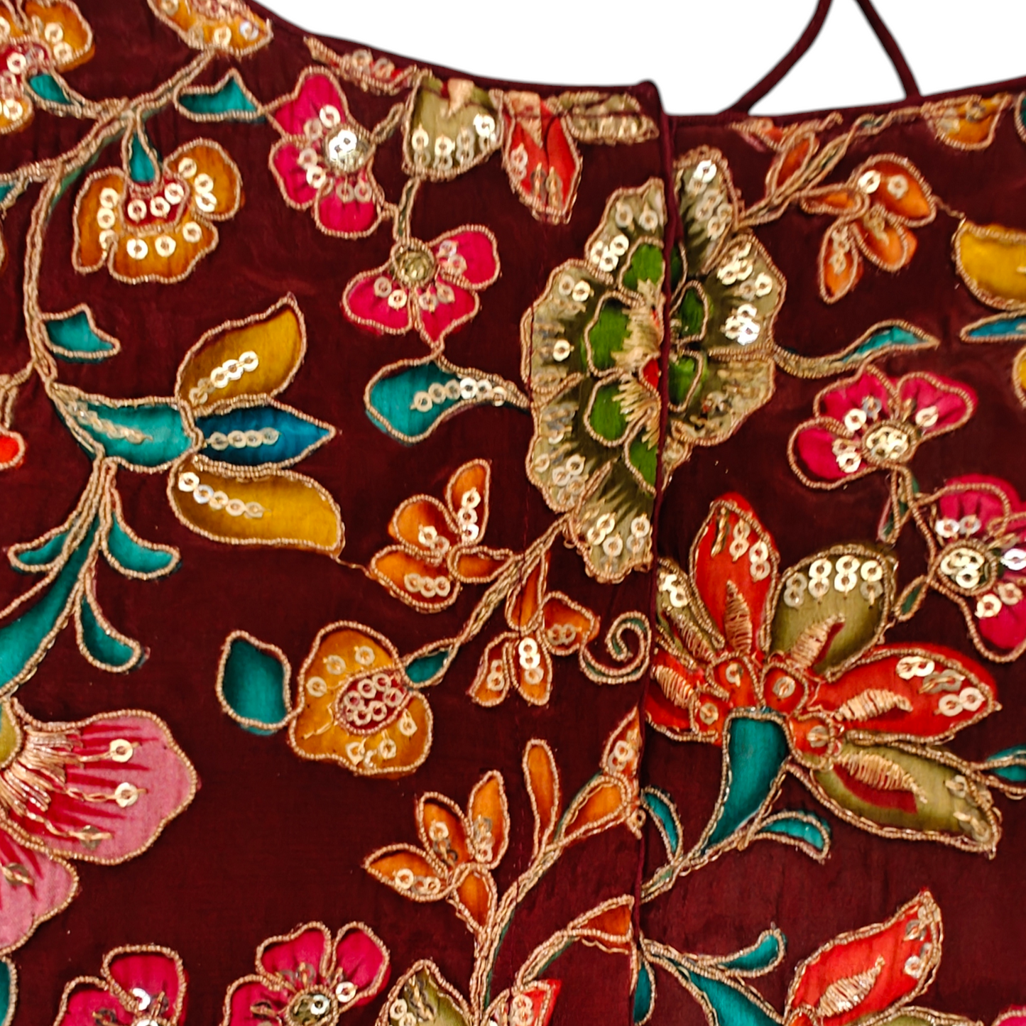 Maroon  Silk Blouse
