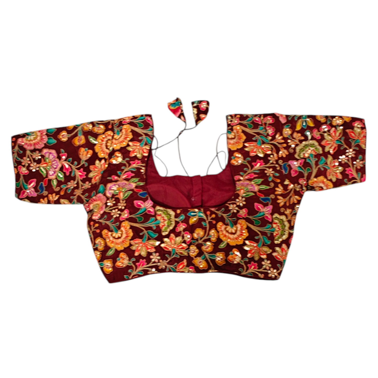 Maroon  Silk Blouse