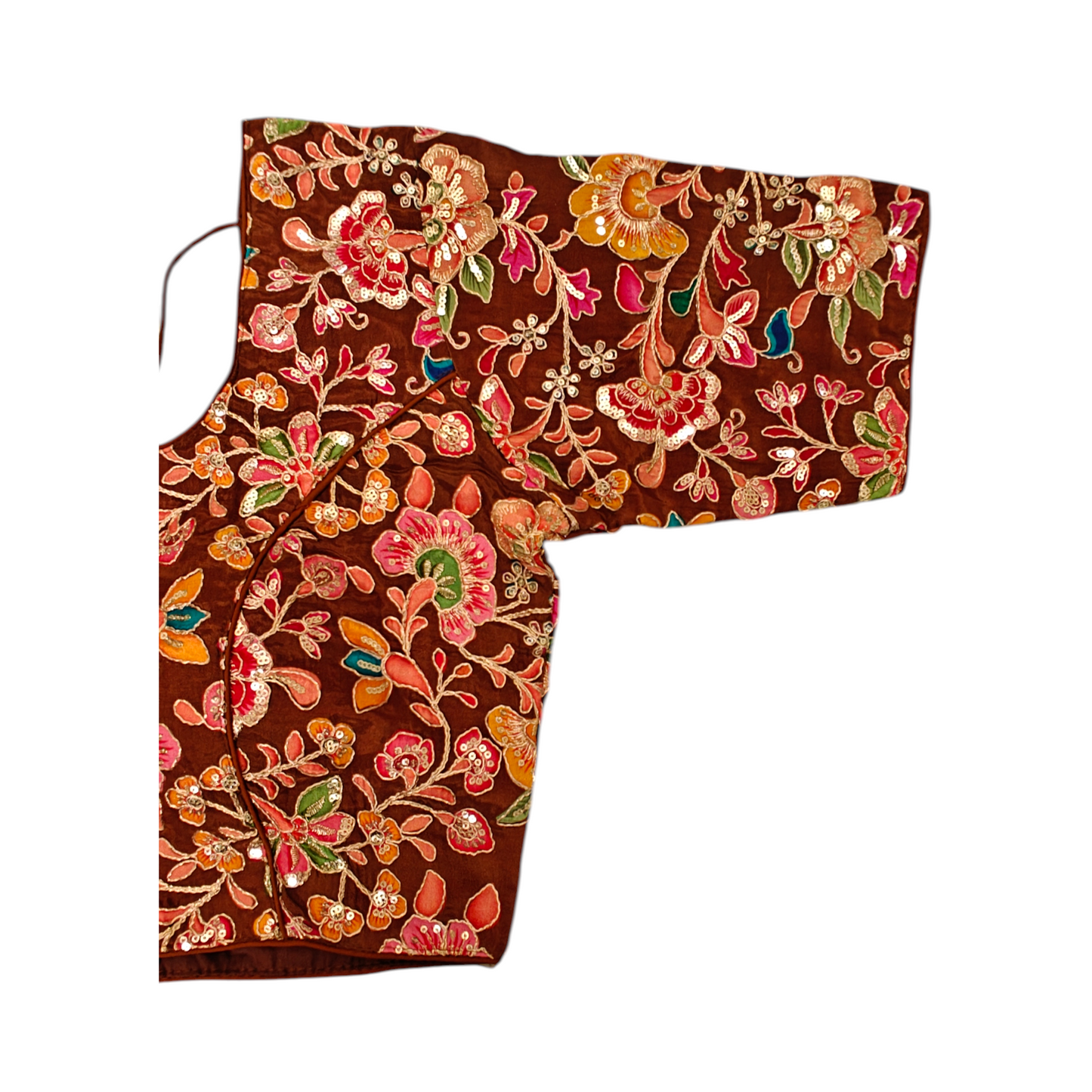 Brown Silk Blouse