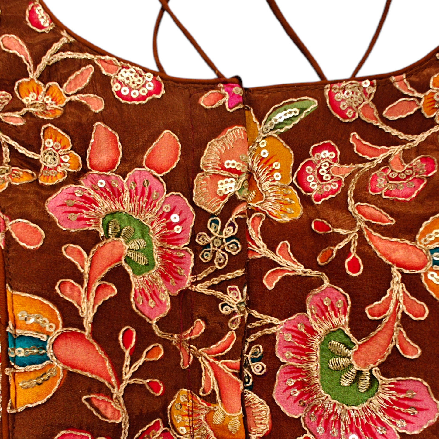 Brown Silk Blouse