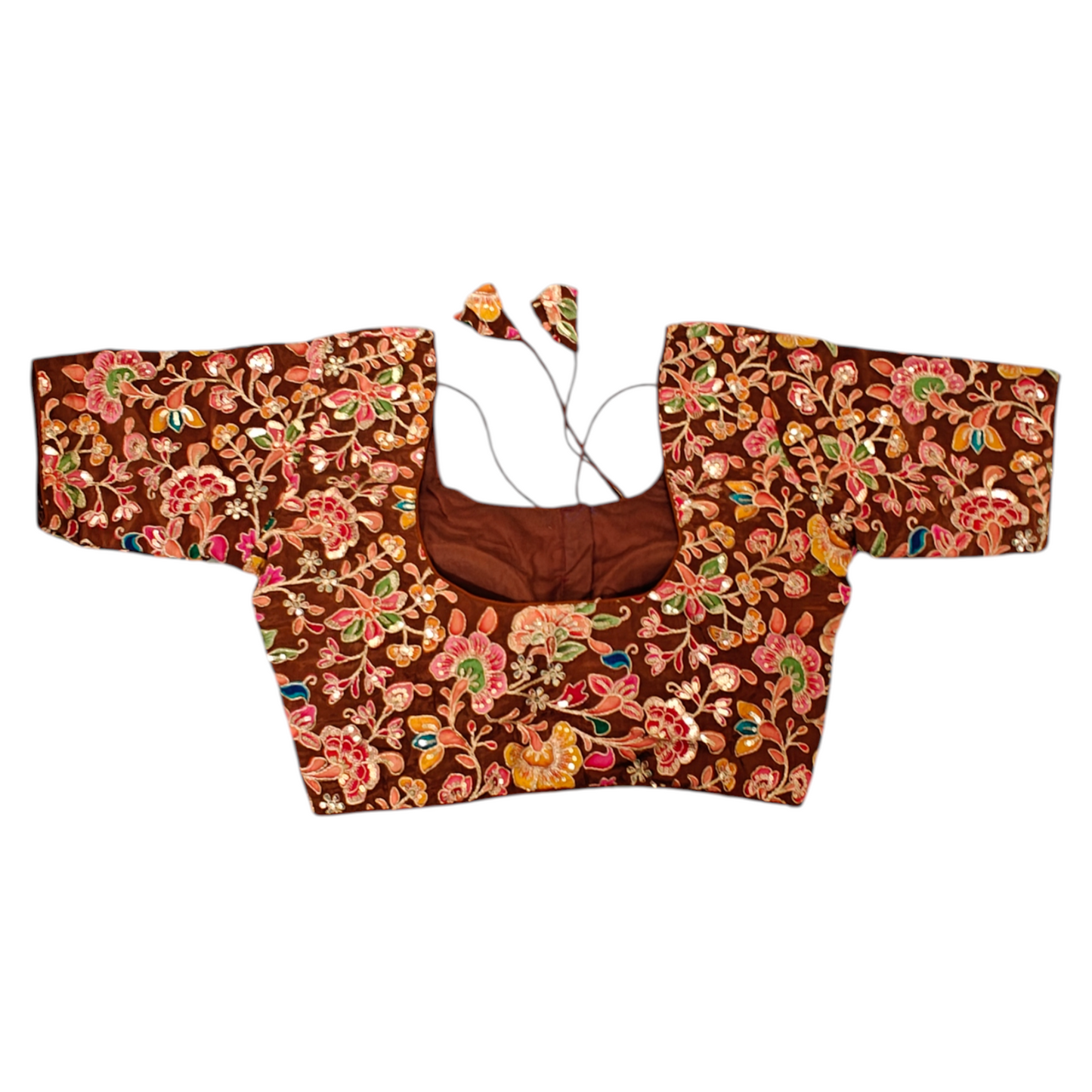 Brown Silk Blouse