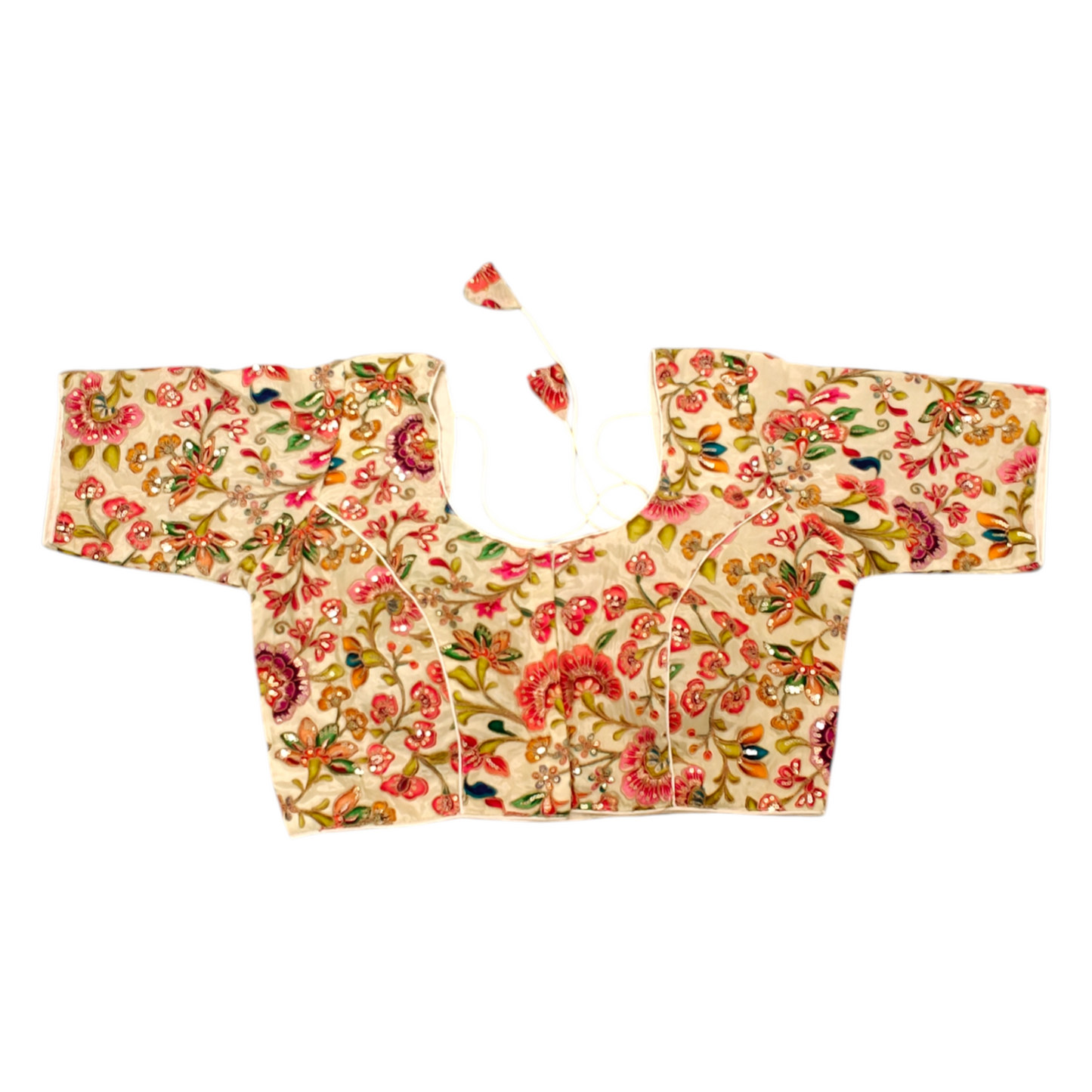 Creme Silk Blouse