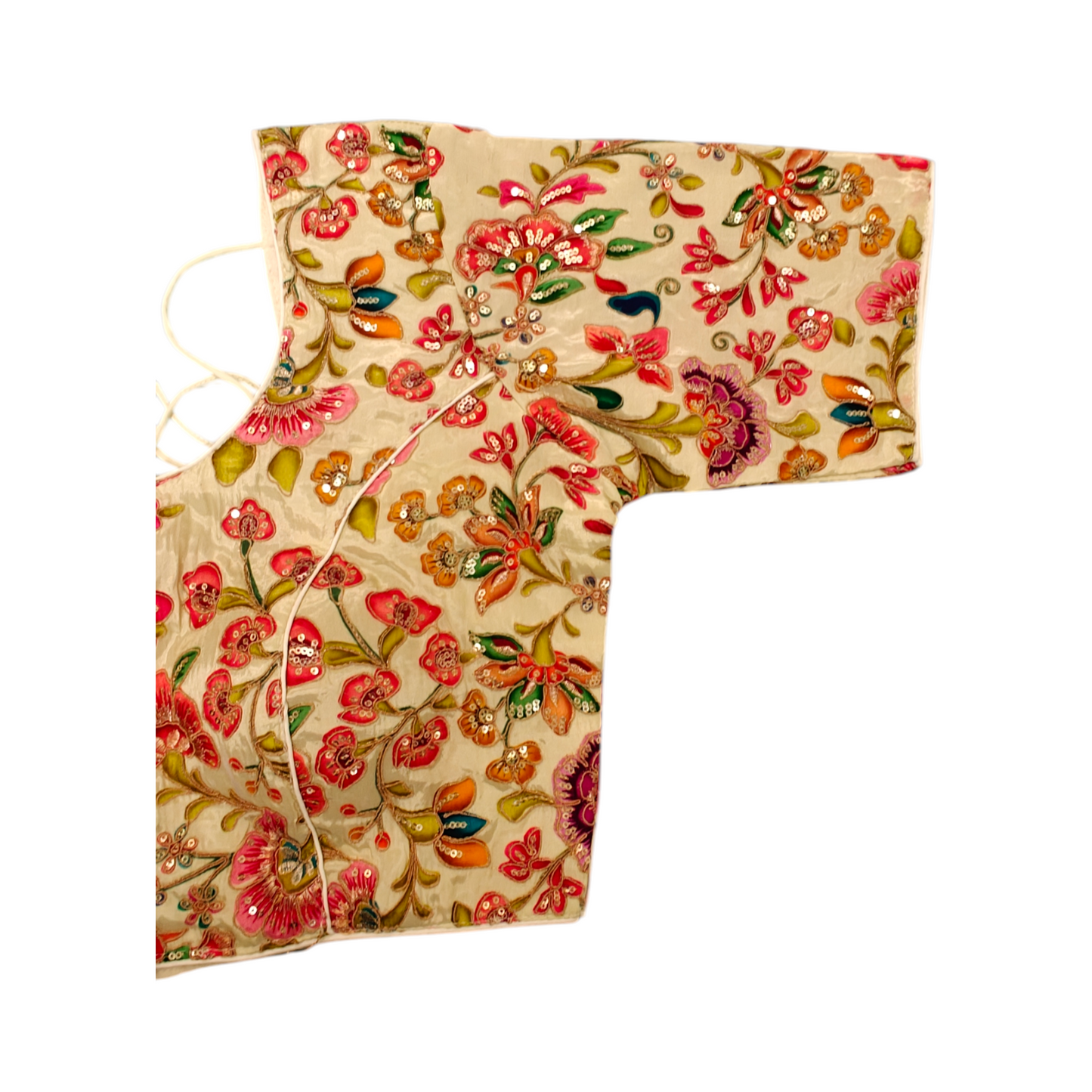 Creme Silk Blouse