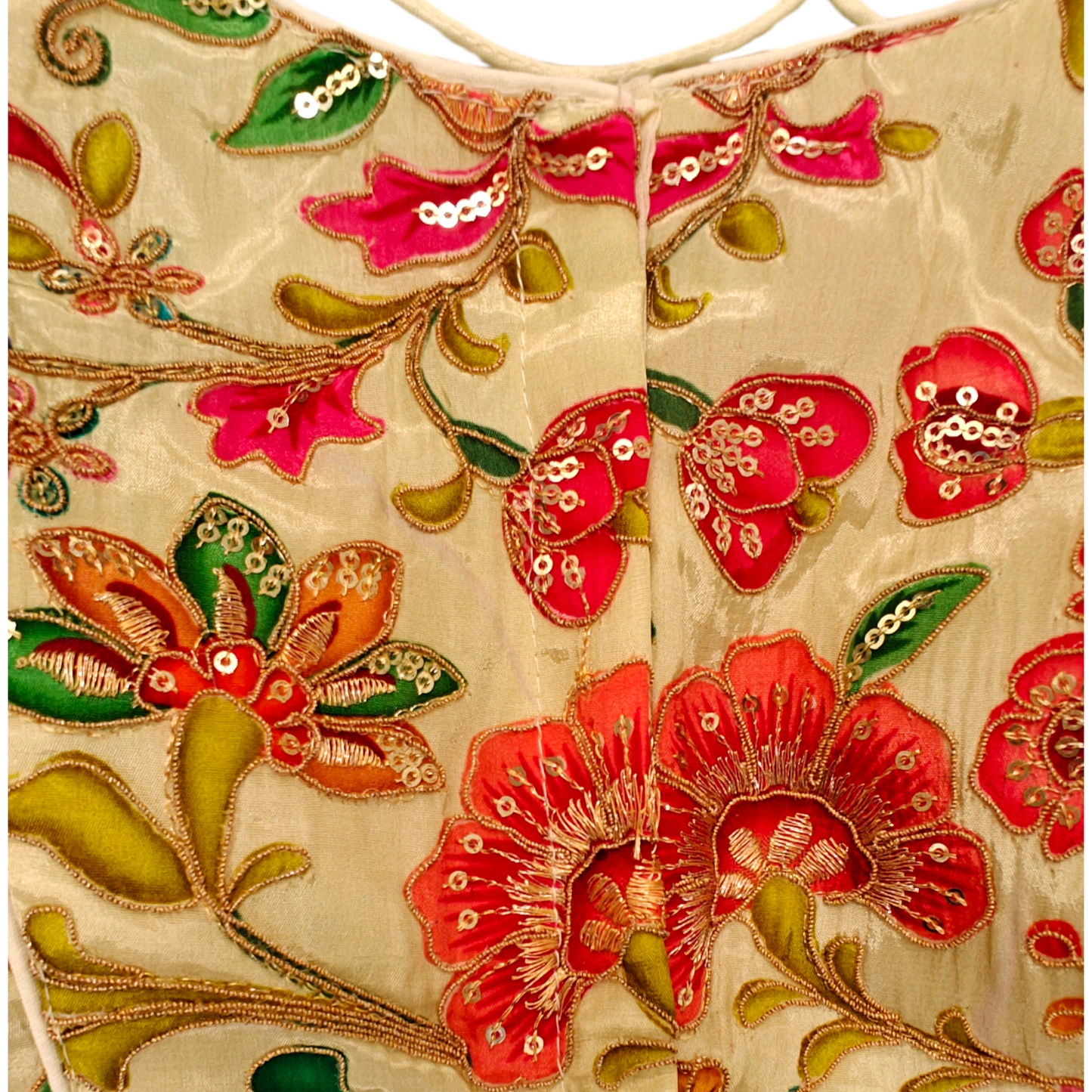 Creme Silk Blouse