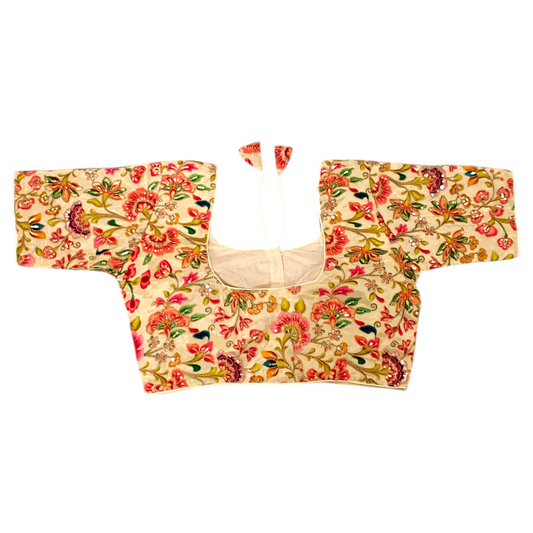 Creme Silk Blouse